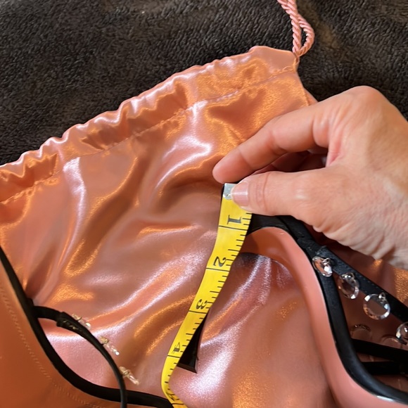 Amina Muaddi Tina black satin mules Savannahs. NIB. - Picture 10 of 17